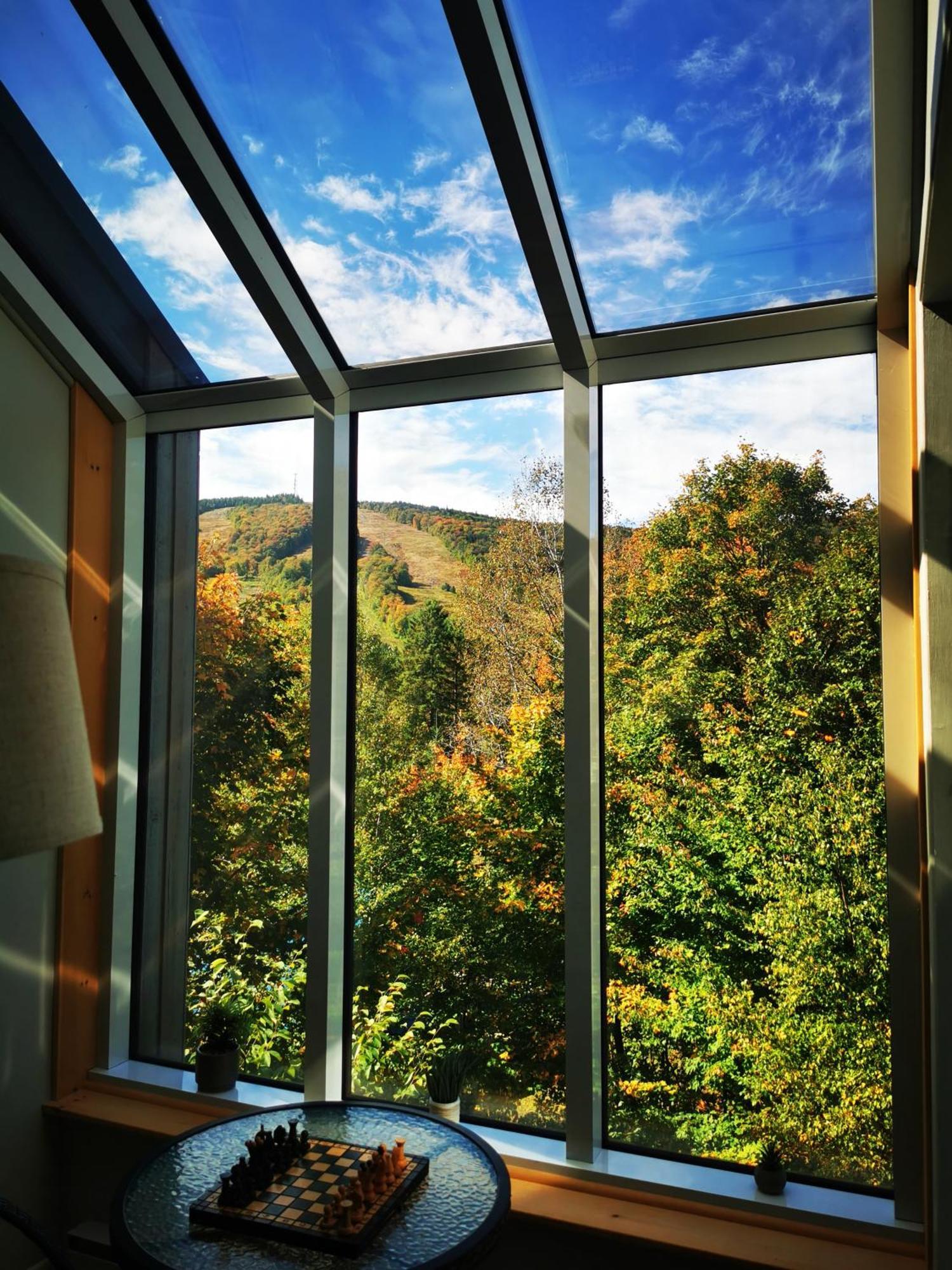 Condo Sur 2 Niveaux Avec Magnifique Vue Sur La Montagne Stoneham Esterno foto